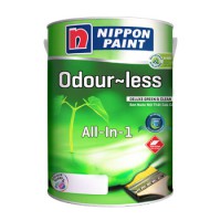 Sơn Nippon Odour-less All-in-1 Trắng (Bóng, Không Mùi)