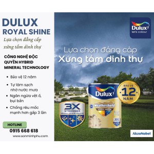 Sơn Ngoại Thất Dulux Weathershield Royal Shine