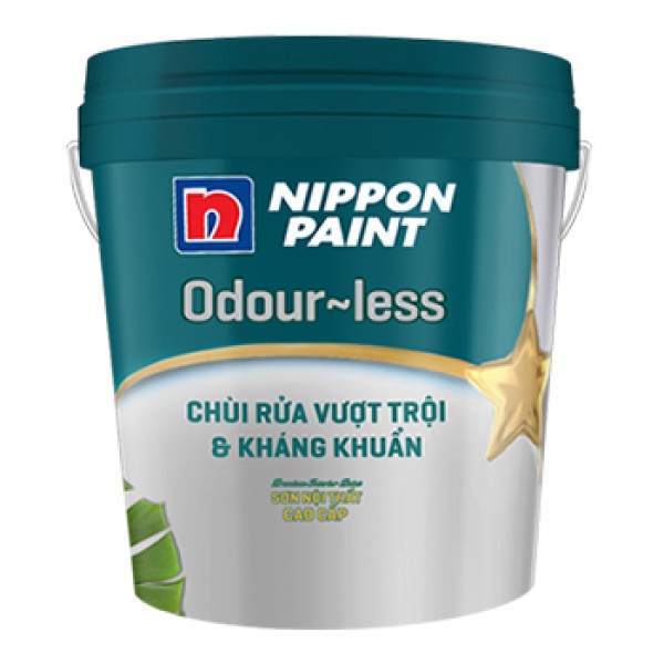 Sơn Nippon Odour-less Chùi Rửa Vượt Trội & Kháng Khuẩn