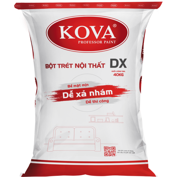 Bột trét nội thất KOVA DX 40KG