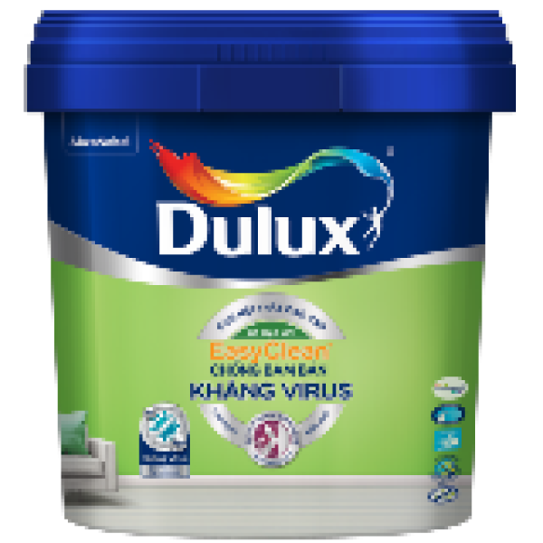 Dulux EasyClean Chống Bám Bẩn Kháng Virus Trắng Bóng