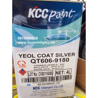 Sơn Chịu nhiệt KCC 600 độ QT606-9180 Màu bạc