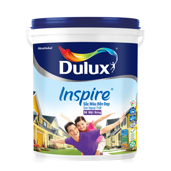 Dulux Inspire Ngoại Thất Trắng Bóng 