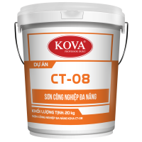 Sơn Công Nghiệp Đa Năng KOVA CT-08 Không Nhám ( Đỏ, Xanh Lá, Trắng) 20kg