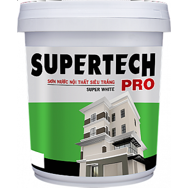 Sơn Nước Nội Thất Siêu Trắng Supertech Pro